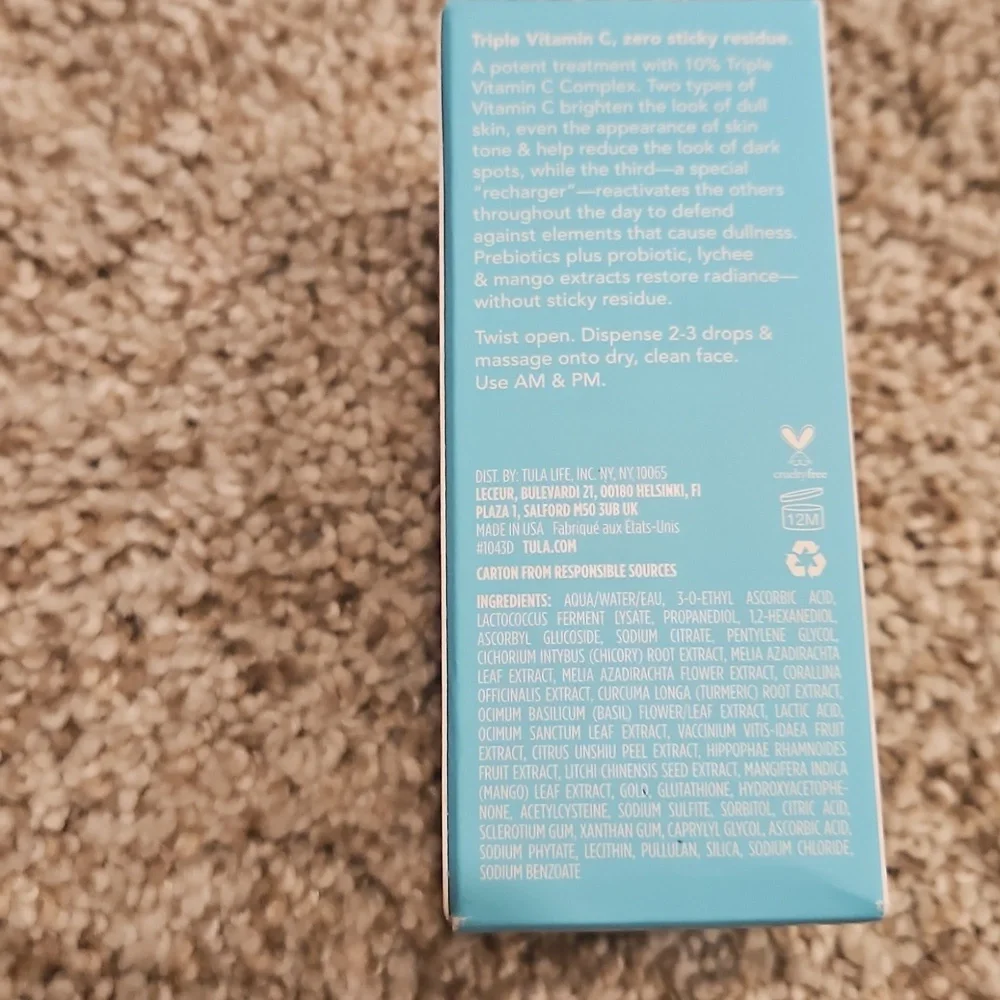 Tula Skincare Brightening Treatment Drops 1oz